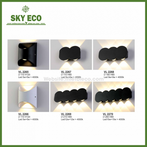 Đèn gắn tường VL.2265 - 2270